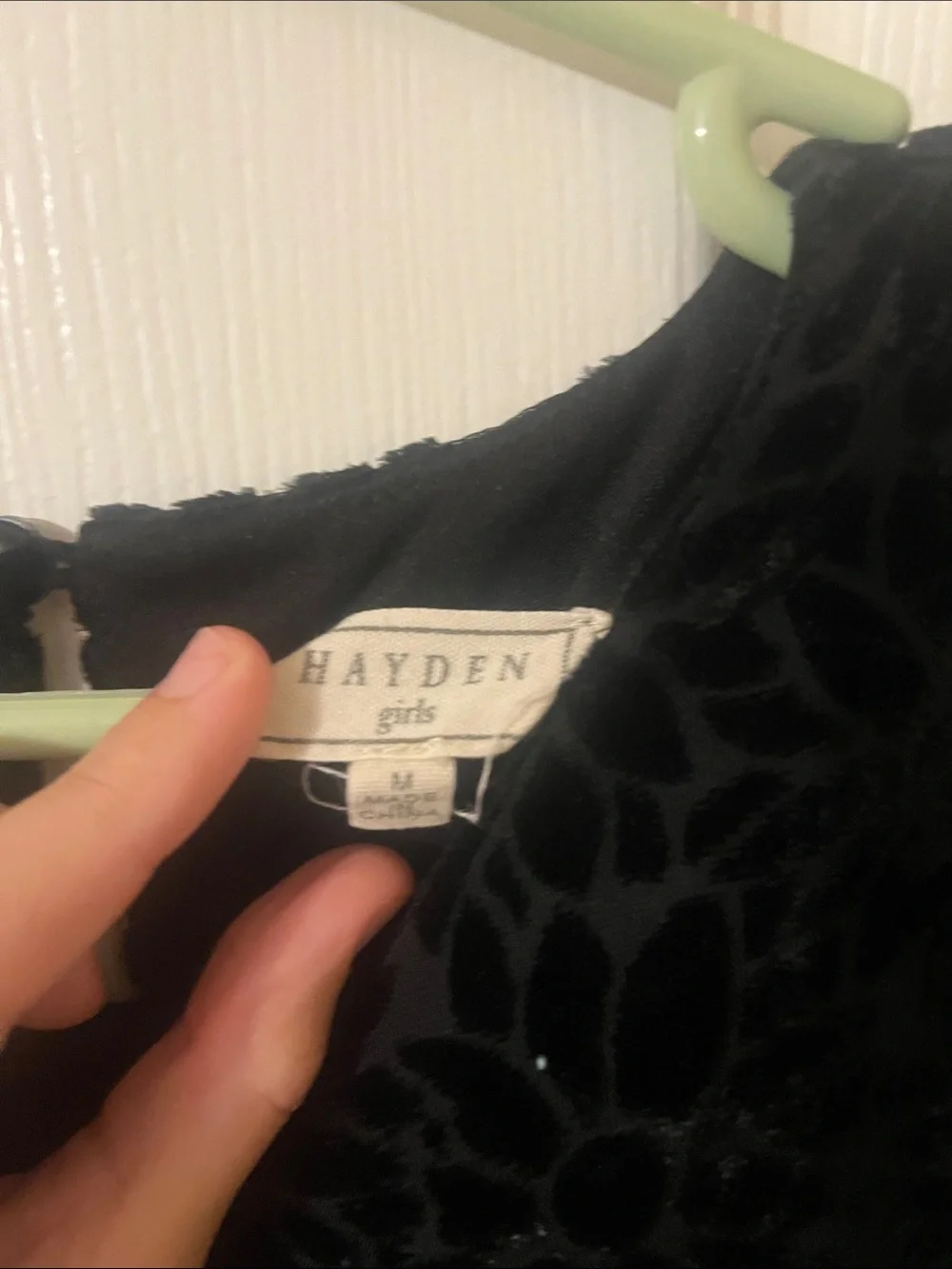 Hayden girls Black Floral Lace Girls Dress